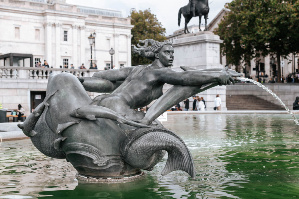 London Private Photography Tour in Trafalgar Square and National Gallery.