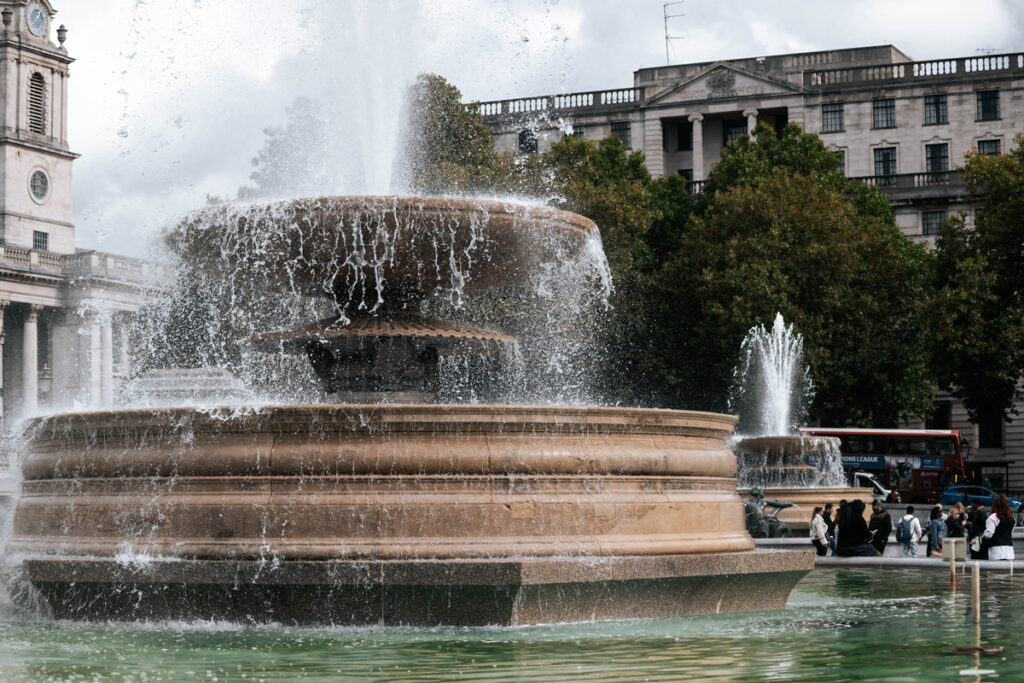 London Private Photography Tour in Trafalgar Square and National Gallery.