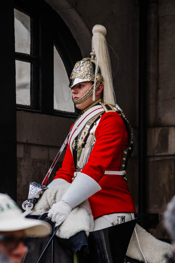Horse Guards in London at Whitehall