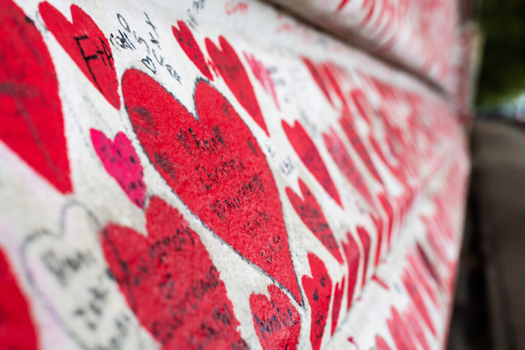 The National Covid Memorial Wall in London