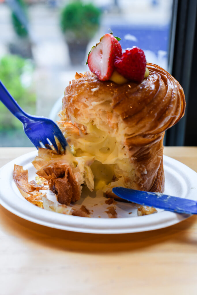 Creme Brûlée Cruffin from D'Andrew's Bakery in Nashville, Tennessee 